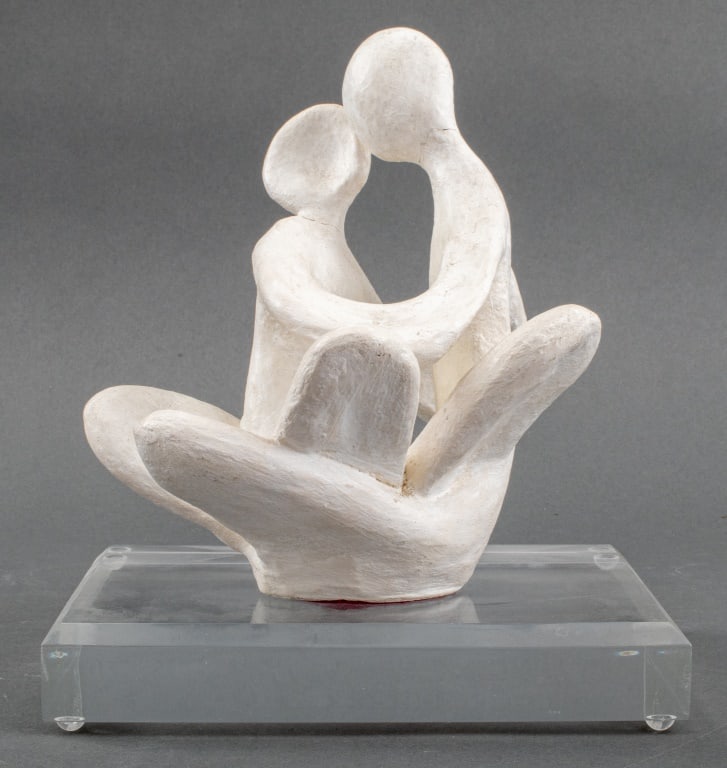 Raphael Samual "Embrace" Figural Plaster Sculpture (1 of 8)