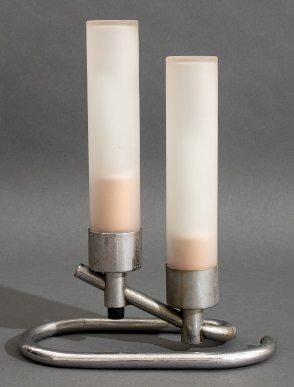 Gilbert Rohde Attr. 2-Light Chrome Table Lamp (1 of 5)
