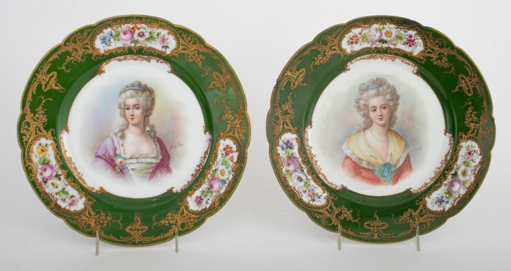 Sevres Chateau des Tuileries Porcelain Plates, 2 (1 of 12)