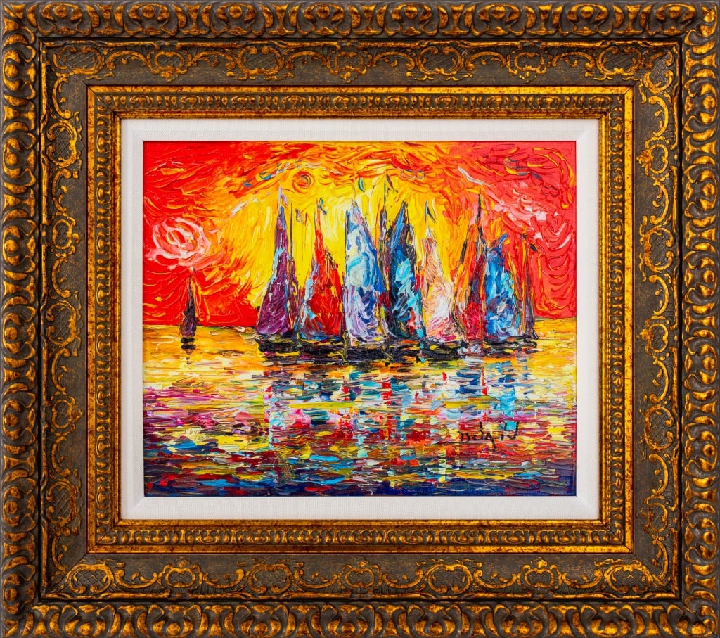 Duaiv "Rouge Lumiere" Hand-Embellished Giclee (1 of 13)