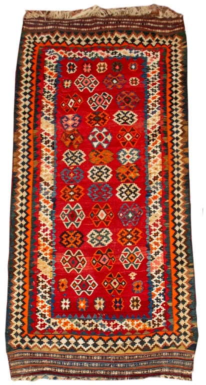 Turkish Multicolored Kilim Rug, 9' 6" x 4' 2" (1 of 6)