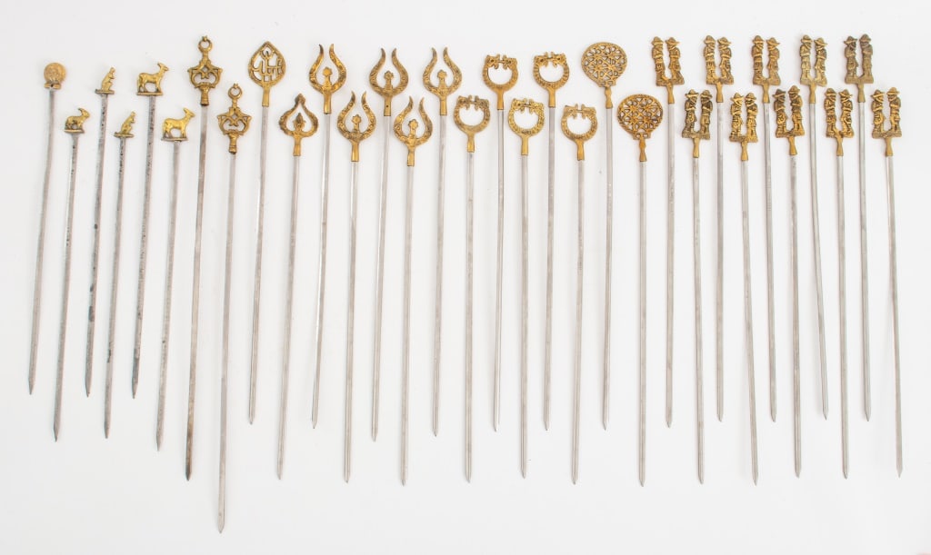 Turkish Brass & Stainless Steel Skewers, 29 (1 of 9)