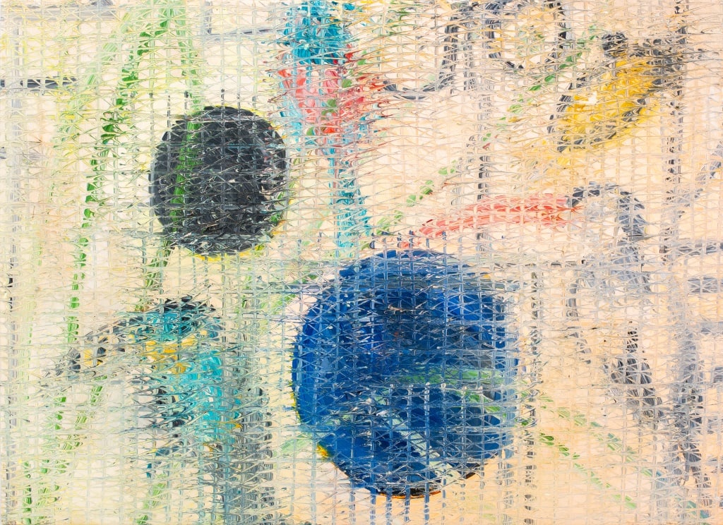 Hunt Slonem "Red Billed Hornbills" Oil on Canvas