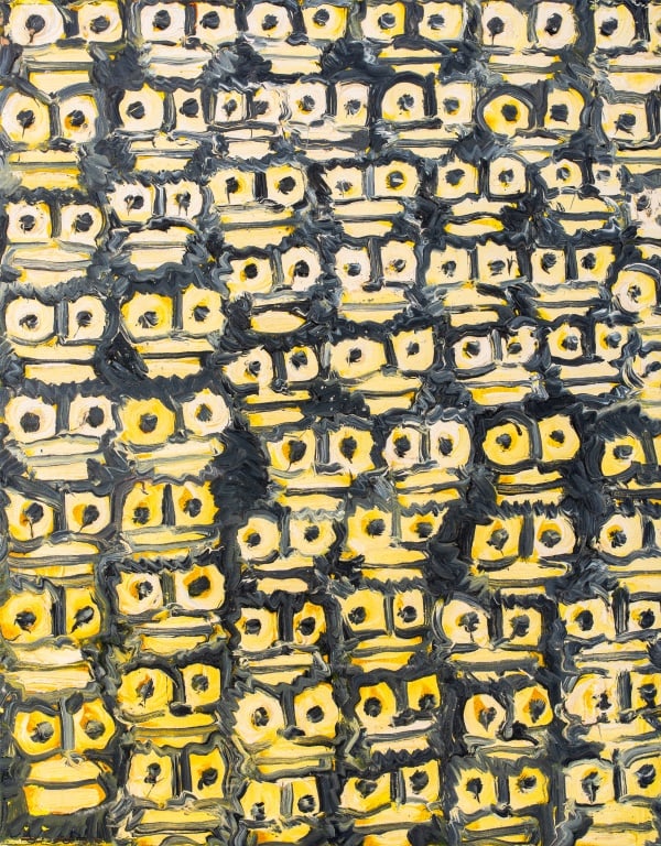 Hunt Slonem "Guardians" Oil on Canvas, 1995 (1 of 10)