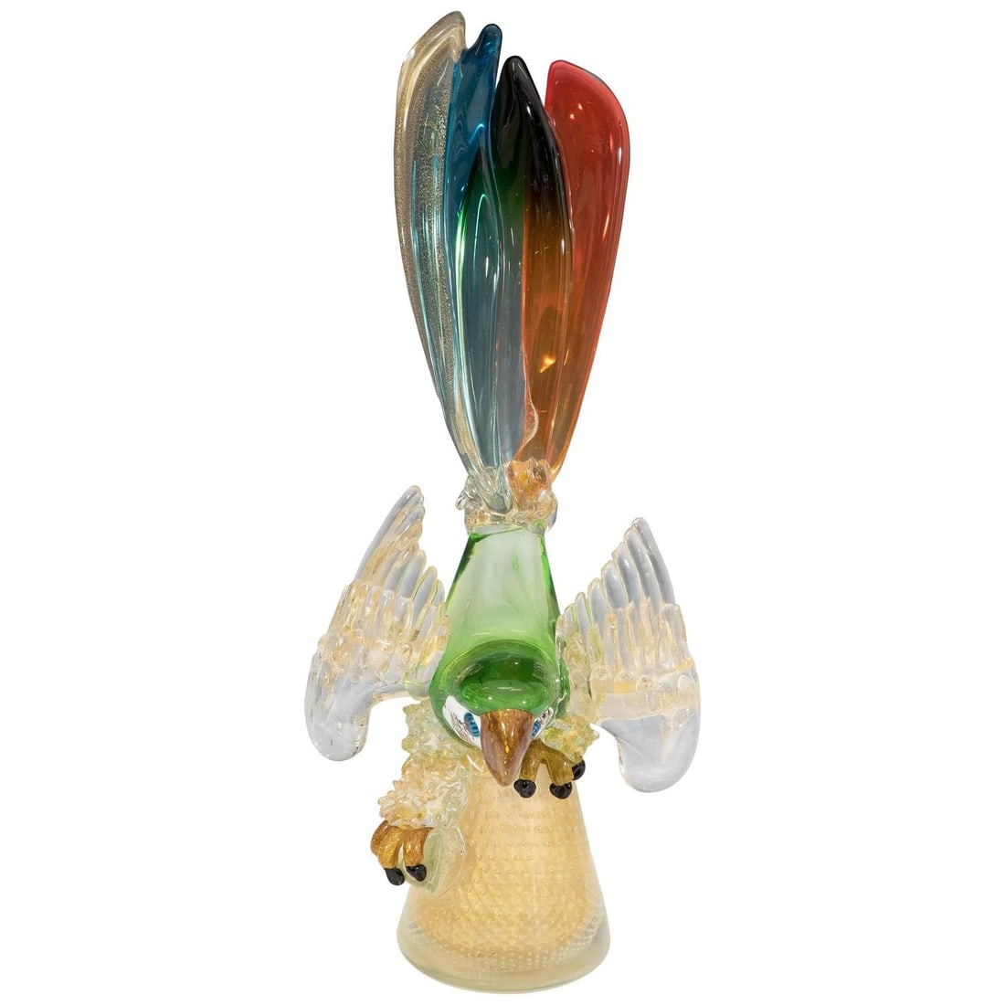 Barovier Toso Style Large Murano Glass Parrot (1 of 10)