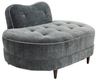 Modern Kidney Bean Form Slipper Chair