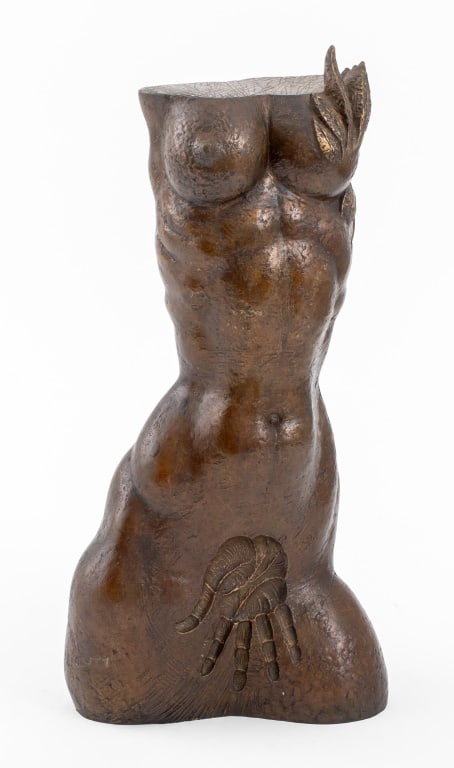 Subirachs "Daphne" Bronze Sculpture, 1982: Josep Maria Subirachs (Spanish, 1927-2014) "Daphne" Patinated Bronze Sculpture, 1982, signed to base "Subirachs" and numbered and stamped "37/250 RKP Int Corp c. 1982" in cast. 15" H x 7.5" W x 5" D. 