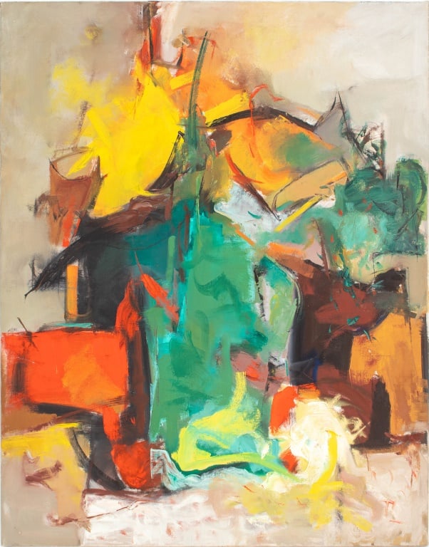 Ric del Rossi Abstract Expressionist Oil on Canvas (1 of 8)