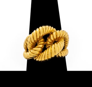 18K Yellow Gold Knot Ring
