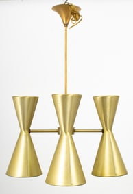 Mid-Century Modern Hourglass Form Chandelier
