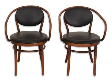 Thonet B9 Bentwood Armchairs, Pair