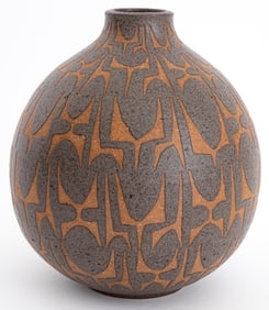 Clyde Burt Glazed Stoneware Vase