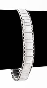 Italian 14K White Gold Bracelet