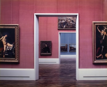 Reinhard Gorner "Rot/Blau, Gemaldegalerie.." Photo