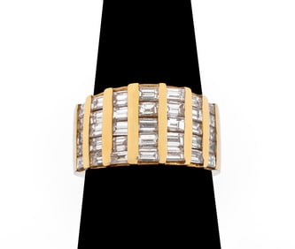 14K Yellow Gold Diamond Band