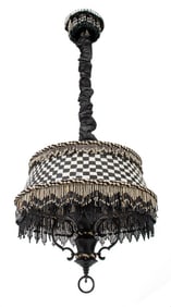 MacKenzie-Childs Black and White Chandelier