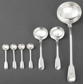 Victorian Sterling Silver Flatware, 7 Pieces