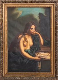 After Guido Reni "The Penitent Magdalene..." Oil