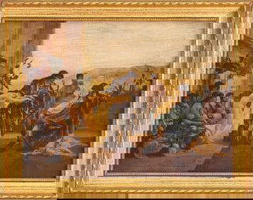 After Victor Julien Giraud "Slave Market" Oil