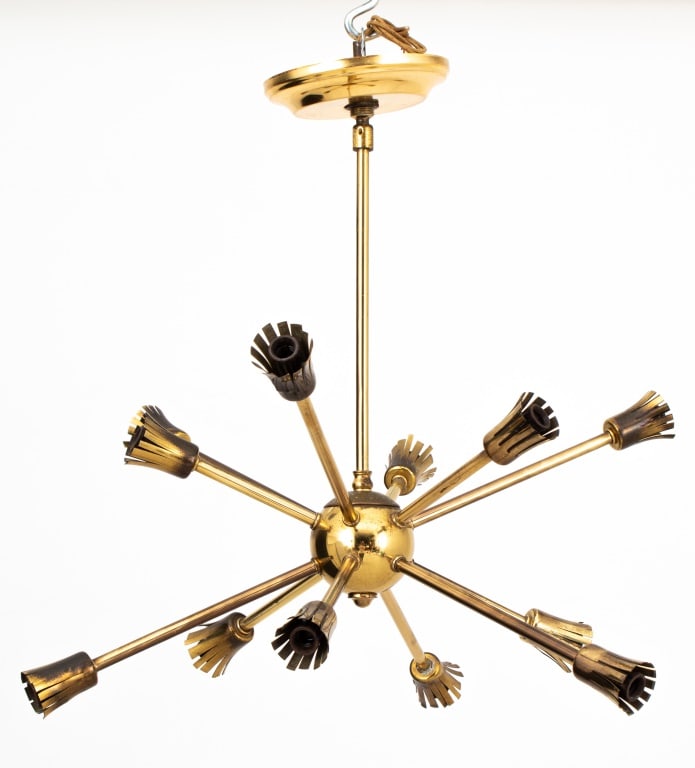 Mid-Century Modern Sputnik 12-Arm Chandelier (1 of 6)