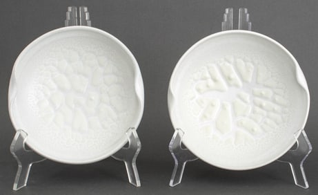 Thomas Bezanson Kairagi Glazed Porcelain Plates, 2