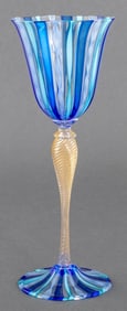 Davide Fuin Venetian Murano Glass Goblet