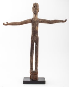 Indonesian Wood Patung Polisi Guardian Sculpture