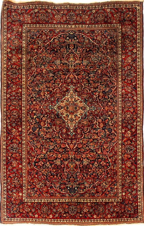 Persian Sarouk Rug, 6' 8" x 4' 5" (1 of 5)