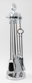 Danny Alessandro Modern Chrome Fire Tools