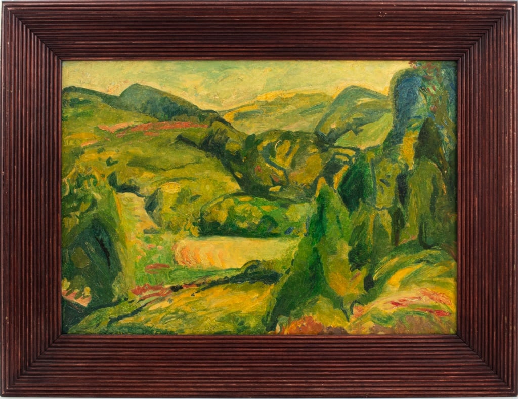 Alfred Henry Maurer "Fauve Landscape" Oil on Board (1 of 10)