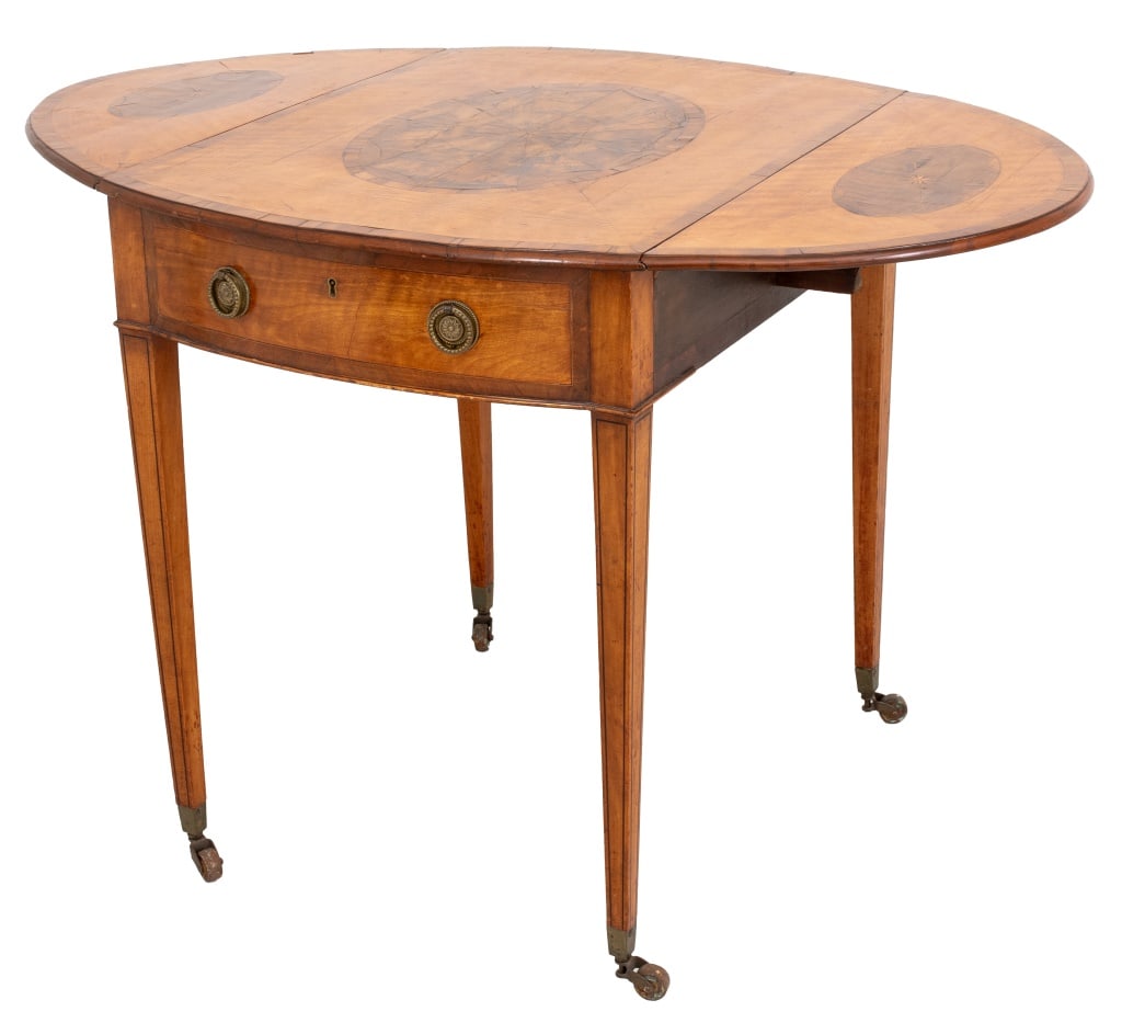 George III Satinwood Inlaid Pembroke Table (1 of 12)