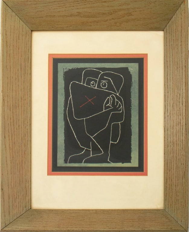 Paul Klee "The Embrace" Serigraph in Colors (1 of 7)