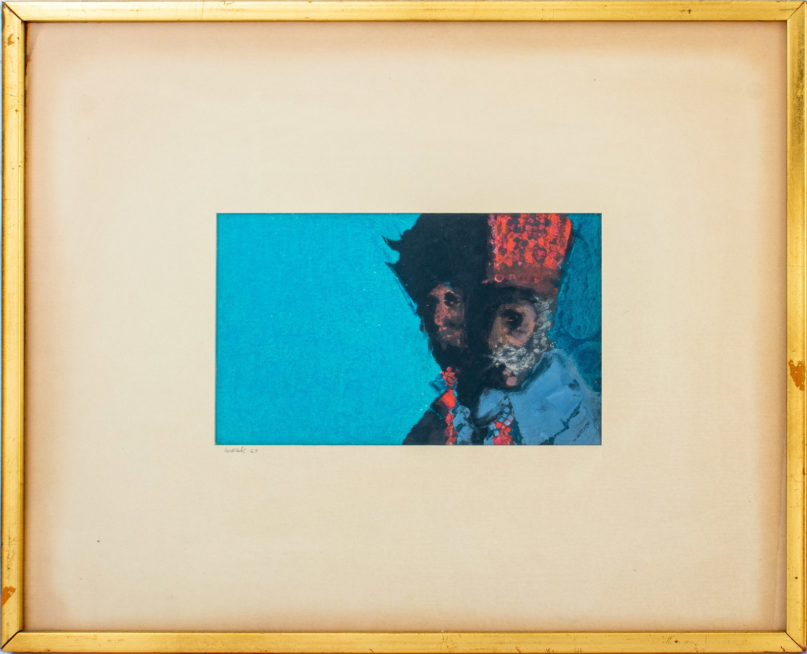 Lou Fink "Monarch's Midnight" Acrylic on Paper (1 of 7)