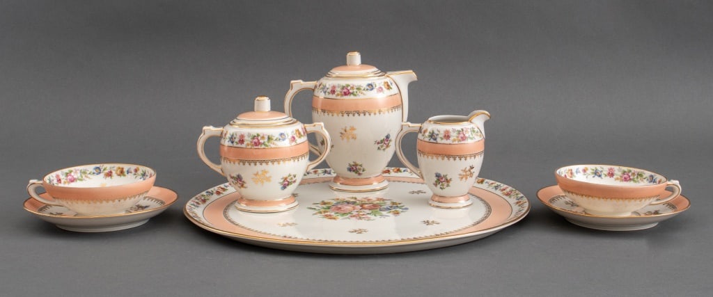 Limoges Porcelain Tea Service, 8 (1 of 9)