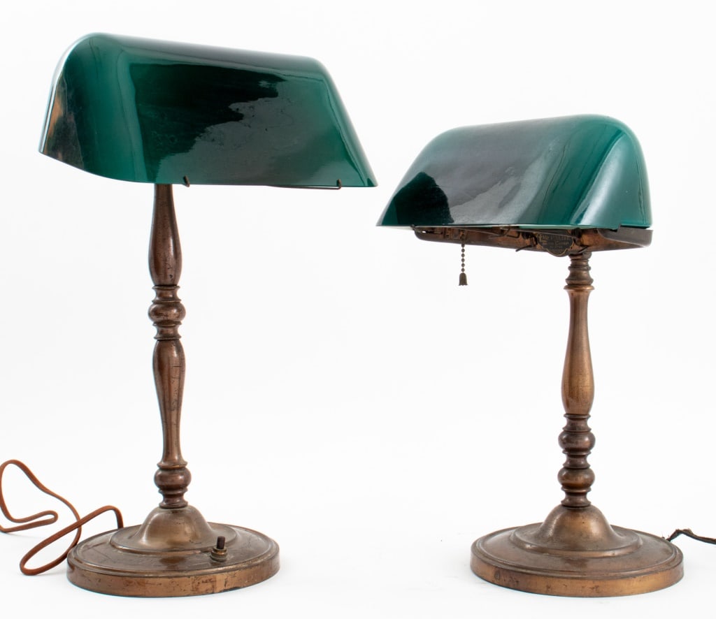 H.G. McFaddin & Co. Emeralite Bankers Lamps, 2 (1 of 10)
