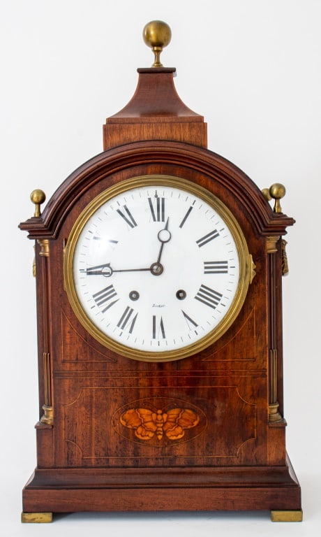 Georgian Style Mahogany Bracket Clock, ca. 1910 (1 of 17)