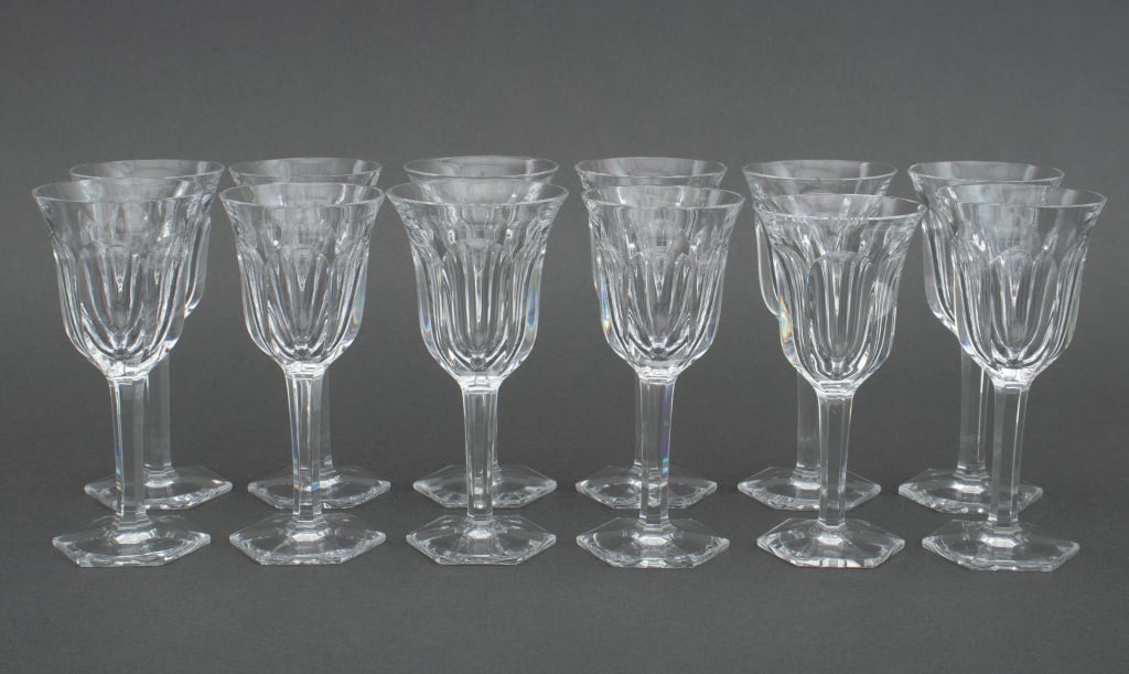 Baccarat Crystal "Malmaison" Cordials, 12 (1 of 13)
