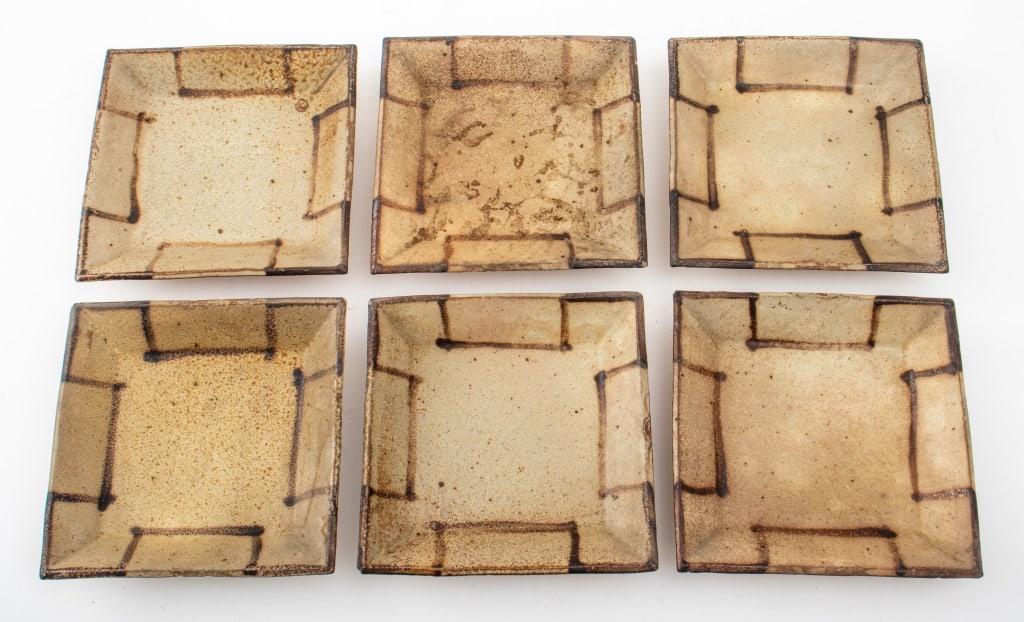 Mid-Century Modern Ceramic Plates, 6 (1 of 9)