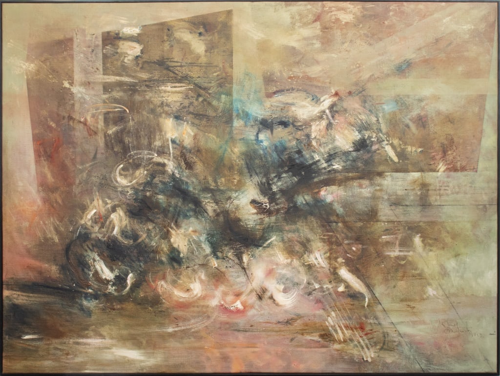 Gustavo Arias Murueta "Destruccion del Sur" Oil (1 of 4)