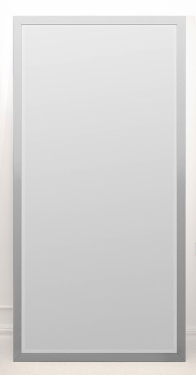 Modern Chrome and Beveled Glass Wall Mirror (1 of 1)