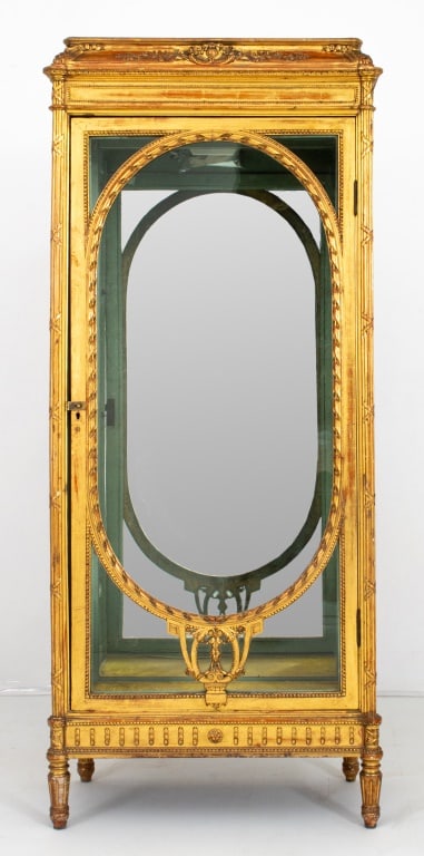 Belle Epoque Louis XVI Style Giltwood Vitrine (1 of 8)