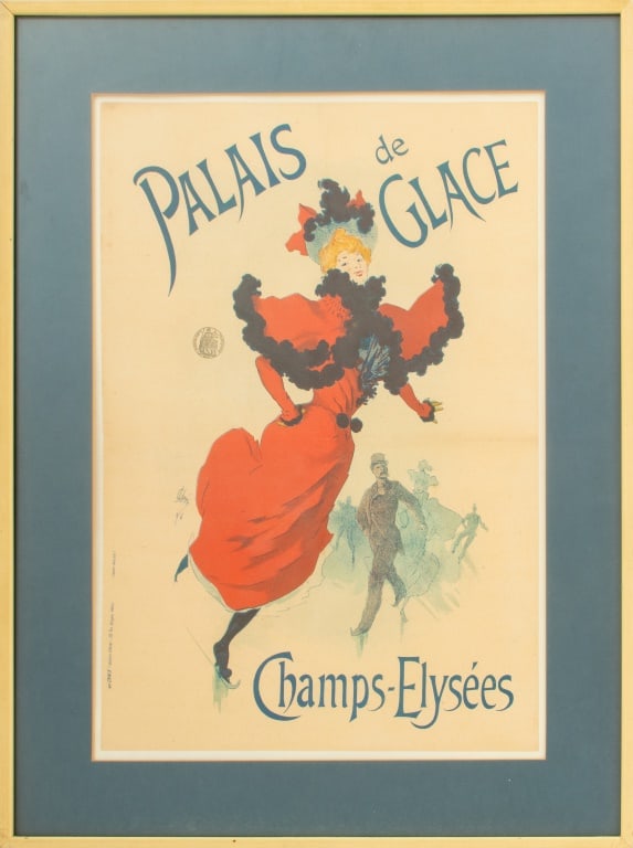 Jules Cheret "Palais de Glace..." Lithograph, 1894 (1 of 7)
