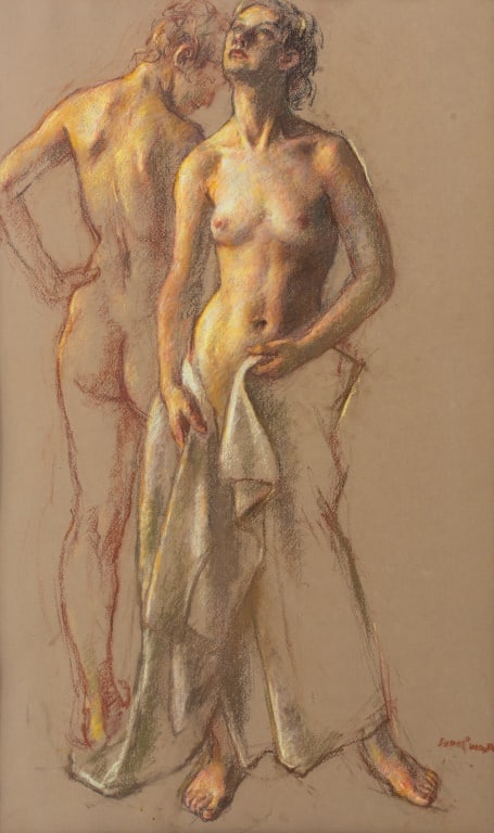 Robert Brackman "Nudes" Pastel on Paper (1 of 7)