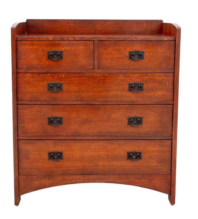 Stickley Mission Style Oak Chest of Drawers (1 of 6)