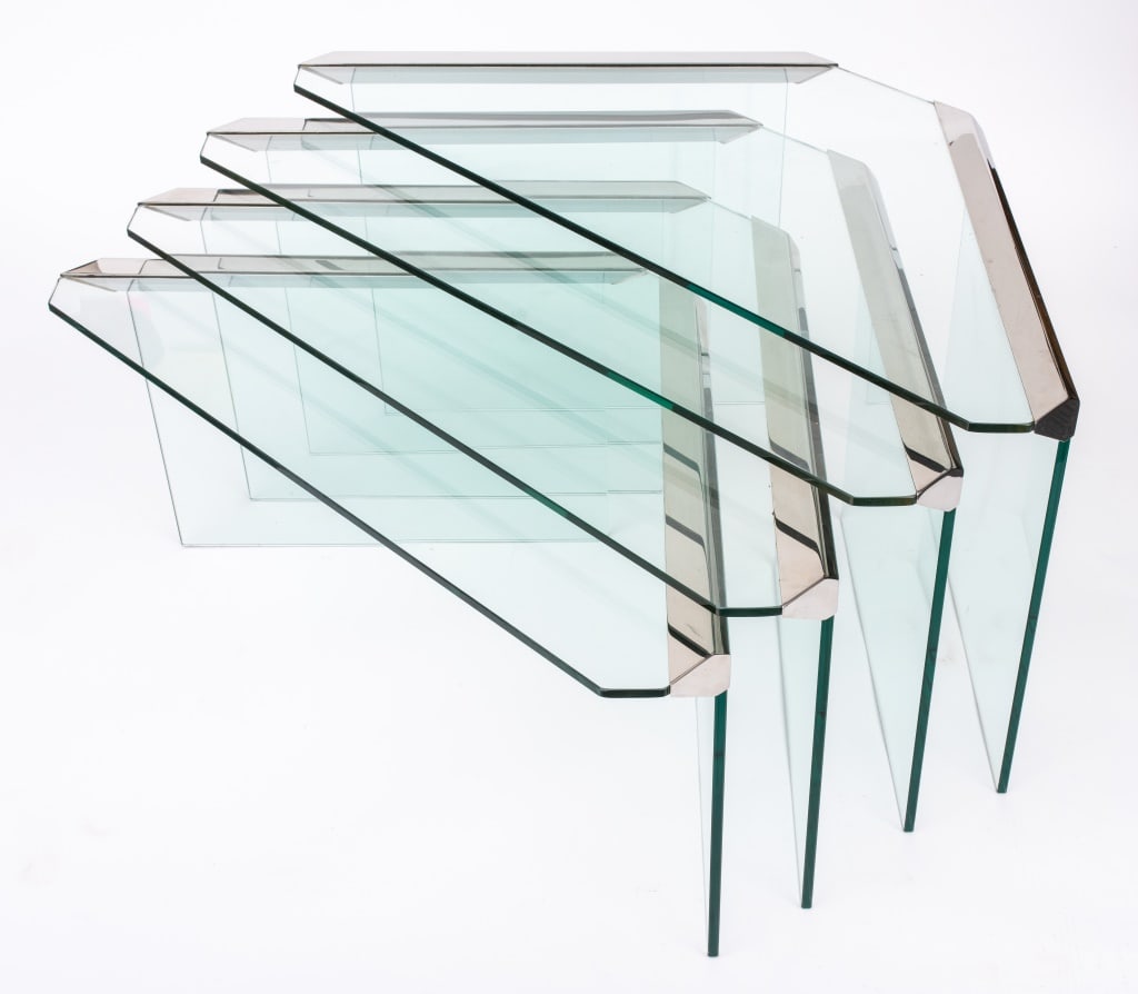Pierangelo Galotti Modern Chrome Nesting Tables, 4 (1 of 7)