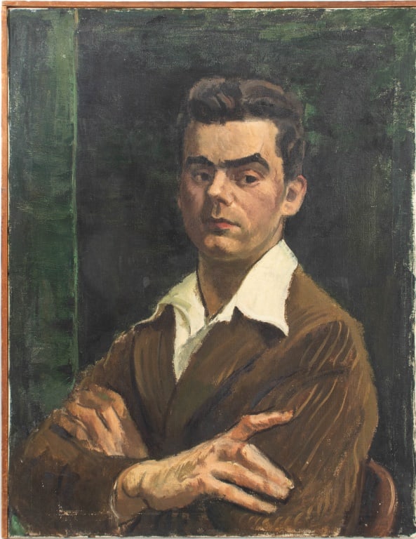 R. Abel Portrait of a Man Oil on Canvas (1 of 8)