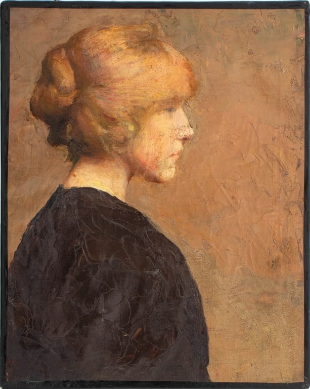 Argyle Tabb Portrait of a Woman Oil on Canvas (1 of 7)