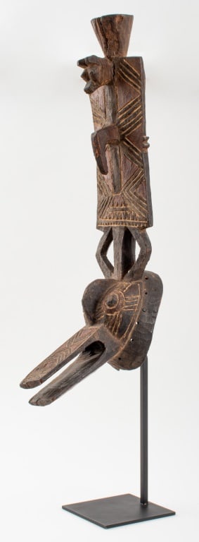 African Gurunsi Polychromed Wood Zoomorphic Mask (1 of 10)