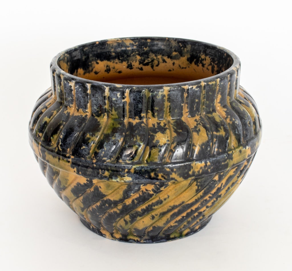 American Yellowware Pottery Jardiniere, ca. 1910 (1 of 3)