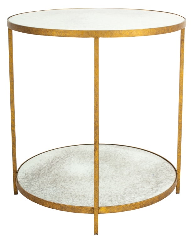 Mid-Century Modern Two-Tier Glass Top Accent Table (1 of 6)